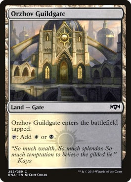 naokuroshop MTG [RNA][252][土地][C][EN][オルゾフのギルド門/Orzhov Guildgate] NM