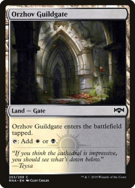 naokuroshop MTG [RNA][253][土地][C][EN][オルゾフのギルド門/Orzhov Guildgate] NM