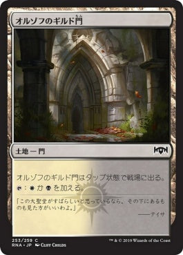 naokuroshop MTG [RNA][253][土地][C][JP][オルゾフのギルド門/Orzhov Guildgate] NM