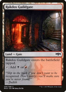 naokuroshop MTG [RNA][256][土地][C][EN][ラクドスのギルド門/Rakdos Guildgate] NM