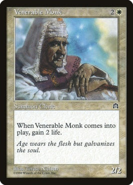 naokuroshop MTG [STH][021][白][C][JP][ありがたい老修道士/Venerable Monk] NM