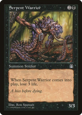 naokuroshop MTG [STH][069][黒][C][EN][蛇人間の戦士/Serpent Warrior] NM