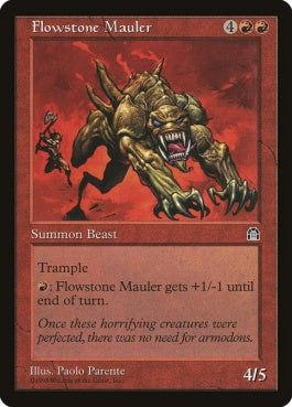 naokuroshop MTG [STH][085][赤][R][JP][流動石のやっかいもの/Flowstone Mauler] NM