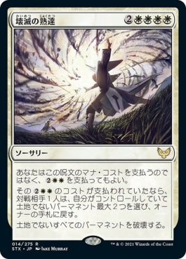 naokuroshop MTG [STX][014][白][R][JP][壊滅の熟達/Devastating Mastery] NM