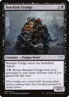 naokuroshop MTG [STX][065][黒][U][EN][汽水トラッジ/Brackish Trudge] NM