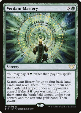 naokuroshop MTG [STX][146][緑][R][EN][新緑の熟達/Verdant Mastery] NM