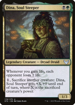 naokuroshop MTG [STX][178][多][U][EN][魂浸し、ダイナ/Dina, Soul Steeper] NM