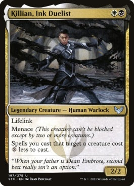 naokuroshop MTG [STX][197][多][U][EN][墨の決闘者、キリアン/Killian, Ink Duelist] NM