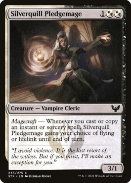 naokuroshop MTG [STX][233][多][C][EN][シルバークイルの誓約魔道士/Silverquill Pledgemage] NM