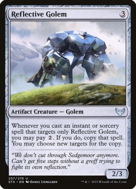 naokuroshop MTG [STX][257][茶][U][EN][反射するゴーレム/Reflective Golem] NM