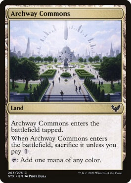 naokuroshop MTG [STX][263][土地][C][EN][アーチ道の公共地/Archway Commons] NM