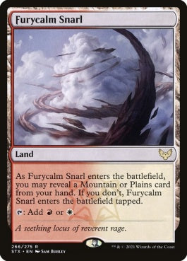 naokuroshop MTG [STX][266][土地][R][EN][怒静の交錯/Furycalm Snarl] NM