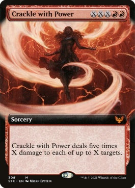 naokuroshop MTG [STX][308][赤][M][EN][弾ける力/Crackle with Power] NM