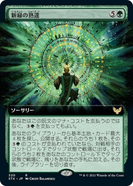 naokuroshop MTG [STX][320][緑][R][JP][新緑の熟達/Verdant Mastery] NM