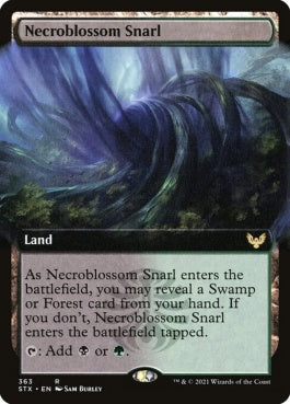 naokuroshop MTG [STX][363][土地][R][EN][屍花の交錯/Necroblossom Snarl] NM