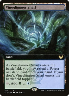 naokuroshop MTG [STX][365][土地][R][EN][蔦明の交錯/Vineglimmer Snarl] NM