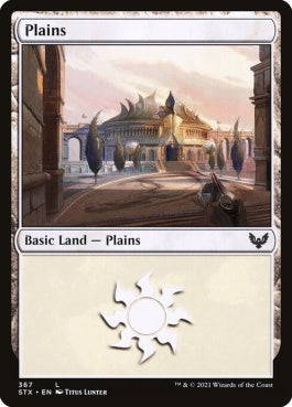 naokuroshop MTG [STX][367][土地][C][EN][平地/Plains] NM