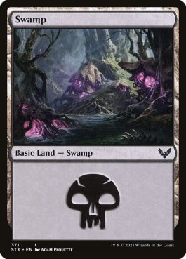 naokuroshop MTG [STX][371][土地][C][EN][沼/Swamp] NM