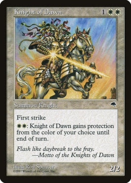 naokuroshop MTG [TMP][026][白][U][JP][暁の騎士/Knight of Dawn] NM