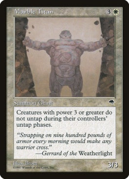 naokuroshop MTG [TMP][028][白][R][JP][大理石のタイタン/Marble Titan] NM