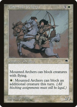 naokuroshop MTG [TMP][030][白][C][JP][馬上の射手/Mounted Archers] NM