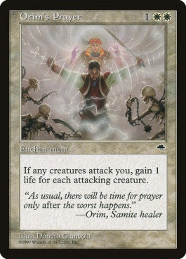 naokuroshop MTG [TMP][032][白][U][EN][サマイトの癒し手オアリム/Orim's Prayer] NM