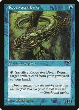 naokuroshop MTG [TMP][081][青][U][JP][ルートウォーターの潜水夫/Rootwater Diver] NM