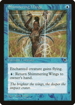 naokuroshop MTG [TMP][087][青][C][JP][ゆらめく翼/Shimmering Wings] NM