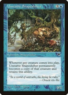 naokuroshop MTG [TMP][100][青][R][JP][不定の多相の戦士/Unstable Shapeshifter] NM