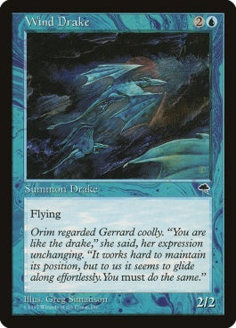 naokuroshop MTG [TMP][105][青][C][JP][風のドレイク/Wind Drake] NM