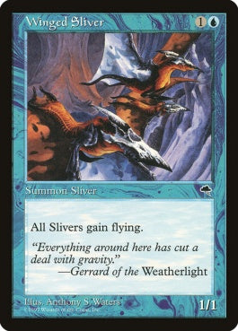 naokuroshop MTG [TMP][106][青][C][EN][有翼スリヴァー/Winged Sliver] NM