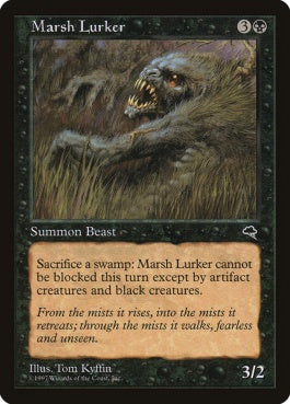 naokuroshop MTG [TMP][144][黒][C][JP][湿地に潜むもの/Marsh Lurker] NM