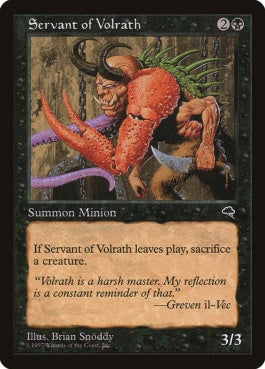 naokuroshop MTG [TMP][156][黒][C][EN][ヴォルラスの召使い/Servant of Volrath] NM