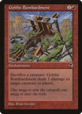 naokuroshop MTG [TMP][179][赤][U][JP][ゴブリンの砲撃/Goblin Bombardment] NM