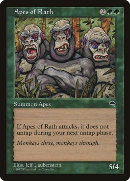 naokuroshop MTG [TMP][214][緑][U][JP][ラースの猿人/Apes of Rath] NM