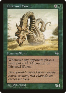 naokuroshop MTG [TMP][221][緑][R][JP][泥衣のワーム/Dirtcowl Wurm] NM