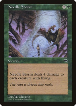 naokuroshop MTG [TMP][241][緑][U][JP][針の嵐/Needle Storm] NM