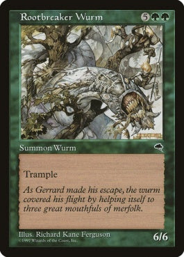 naokuroshop MTG [TMP][251][緑][C][JP][根切りワーム/Rootbreaker Wurm] NM