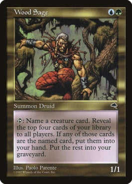 naokuroshop MTG [TMP][275][多][R][EN][森の賢人/Wood Sage] NM