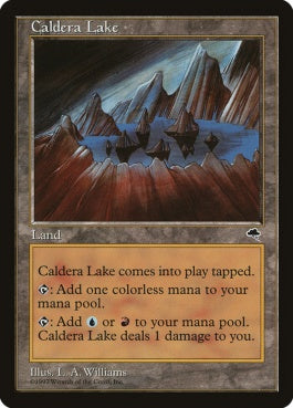 naokuroshop MTG [TMP][316][土地][R][EN][カルデラ湖/Caldera Lake] NM