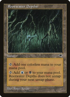 naokuroshop MTG [TMP][323][土地][U][JP][ルートウォーターの深淵/Rootwater Depths] NM