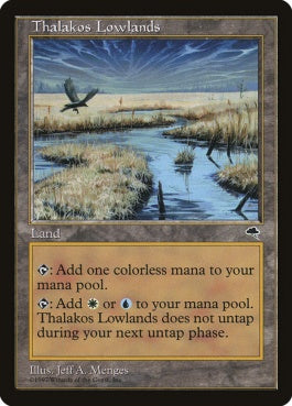 naokuroshop MTG [TMP][328][土地][U][JP][サラカスの低地/Thalakos Lowlands] NM