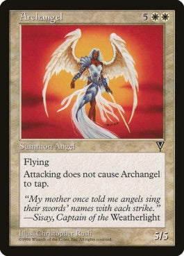 naokuroshop MTG [VIS][001][白][R][JP][大天使/Archangel] NM