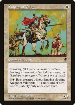 naokuroshop MTG [VIS][011][白][C][JP][武勇の騎士/Knight of Valor] NM