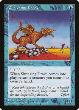 naokuroshop MTG [VIS][043][青][C][JP][金切り声のドレイク/Shrieking Drake] NM