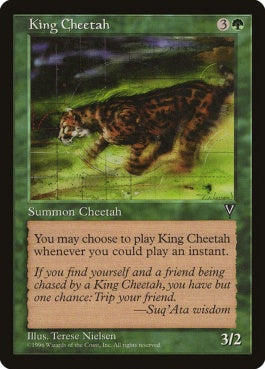 naokuroshop MTG [VIS][110][緑][C][JP][キング・チータ/King Cheetah] NM