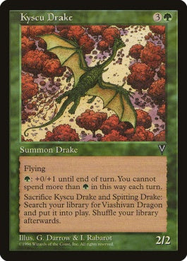 naokuroshop MTG [VIS][111][緑][U][JP][キスクー・ドレイク/Kyscu Drake] NM