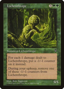 naokuroshop MTG [VIS][112][緑][R][EN][苔男/Lichenthrope] NM