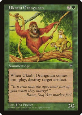 naokuroshop MTG [VIS][123][緑][U][JP][ウークタビー・オランウータン/Uktabi Orangutan] NM