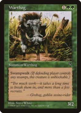 naokuroshop MTG [VIS][124][緑][C][JP][イボイノシシ/Warthog] NM